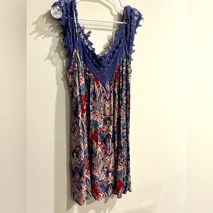 Xhilaration Dress XL paisley with blue accents